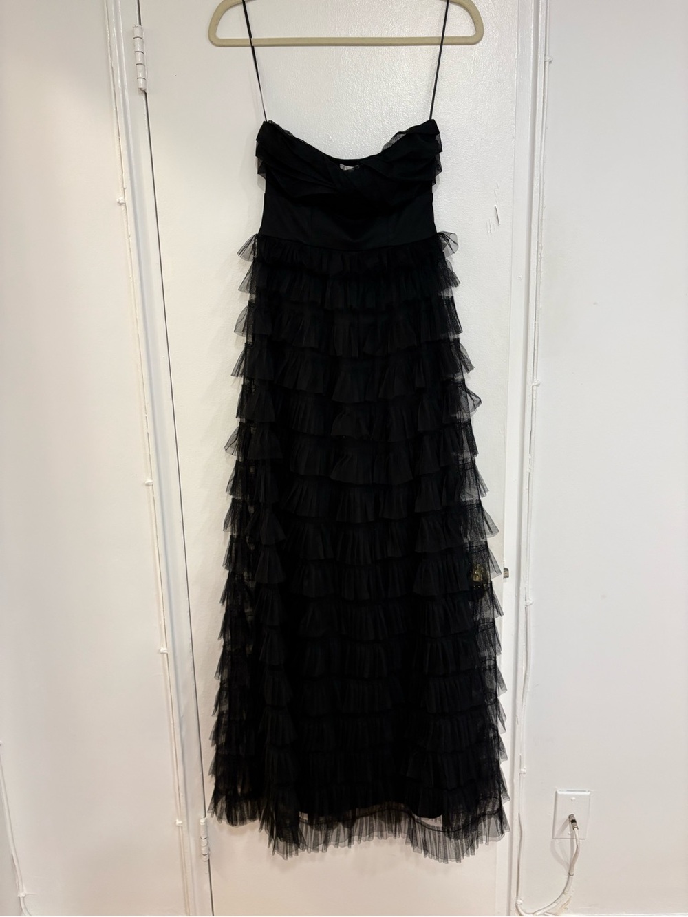 Hello Molly Lovers In Paris Strapless Tulle Maxi Dress